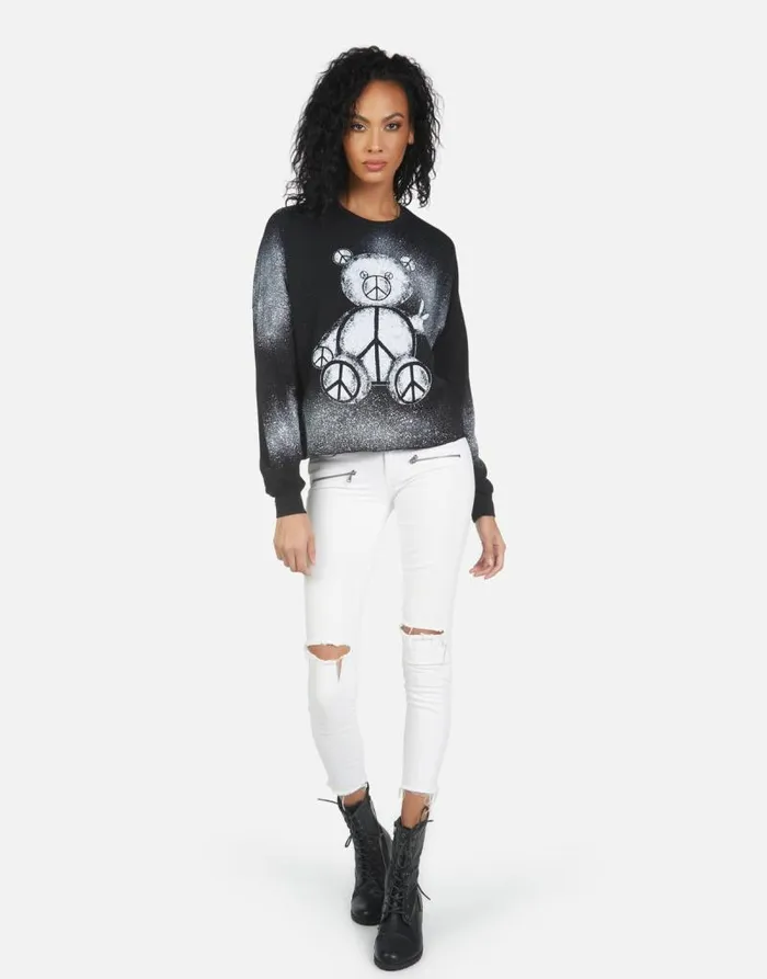 Lee Peace Teddy Blackwhite Mist Women Lauren Moshi Long Sleeve