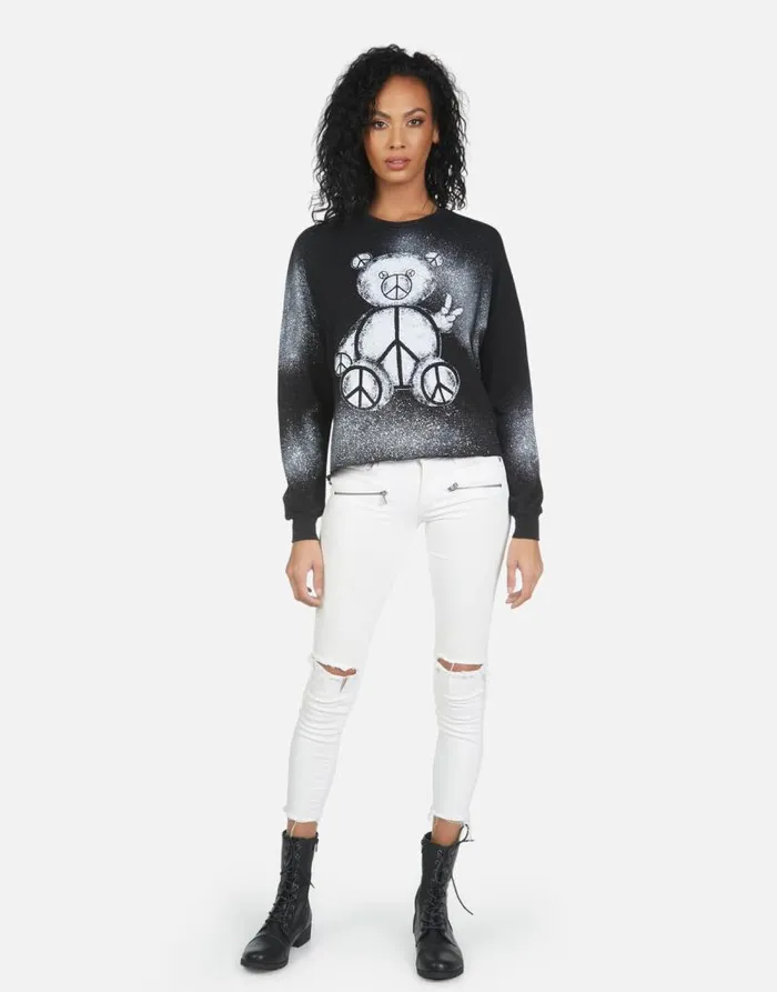 Lee Peace Teddy Blackwhite Mist Women Lauren Moshi Long Sleeve
