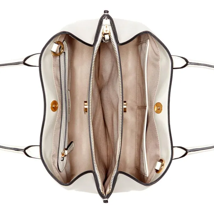 Leonel Satchel Milk Women Nine West Satchels and Shoulder Bags Leonel Satchel Milk Women Nine West Satchels and Shoulder Bags