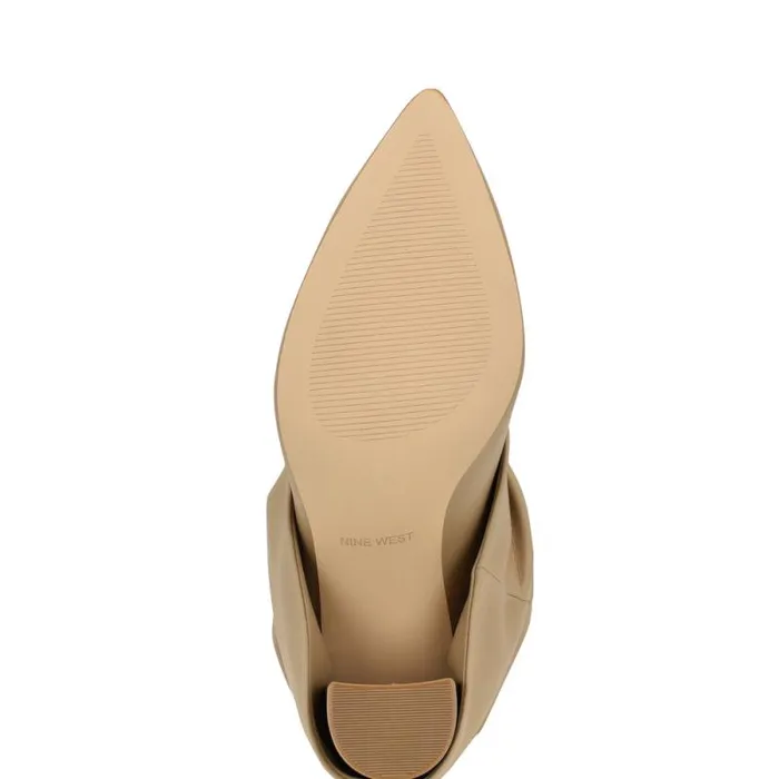 Lindey Foldover Dress Boots Light Natural Women Nine West Boots and Booties