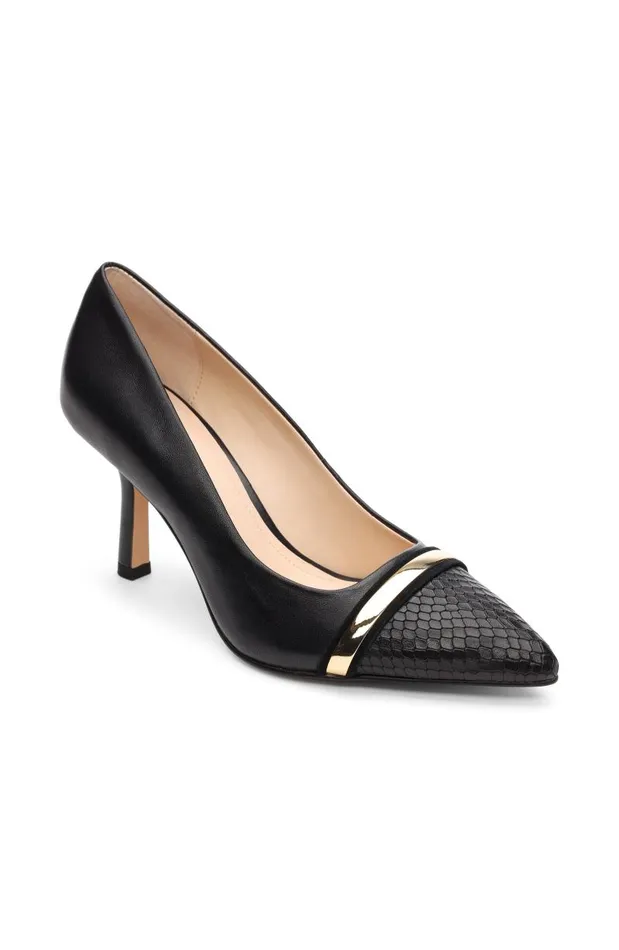 Liverpool Los Angeles Heels BELAIR PUMP WITH EMBOSSED SNAKE Black 8211 Womens