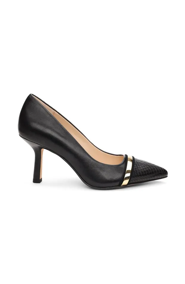Liverpool Los Angeles Heels BELAIR PUMP WITH EMBOSSED SNAKE Black 8211 Womens