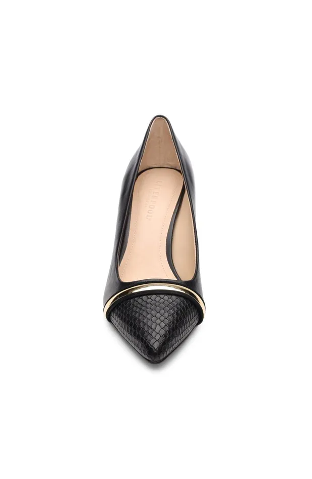 Liverpool Los Angeles Heels BELAIR PUMP WITH EMBOSSED SNAKE Black 8211 Womens
