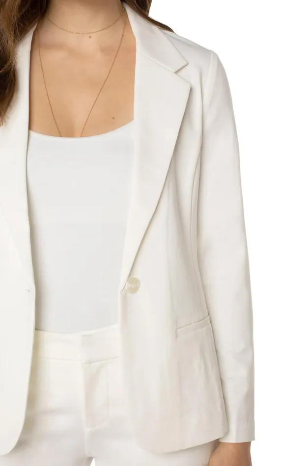 Liverpool Los Angeles Jackets FITTED BLAZER SUPER STRETCH PONTE Vintage White 8211 Womens