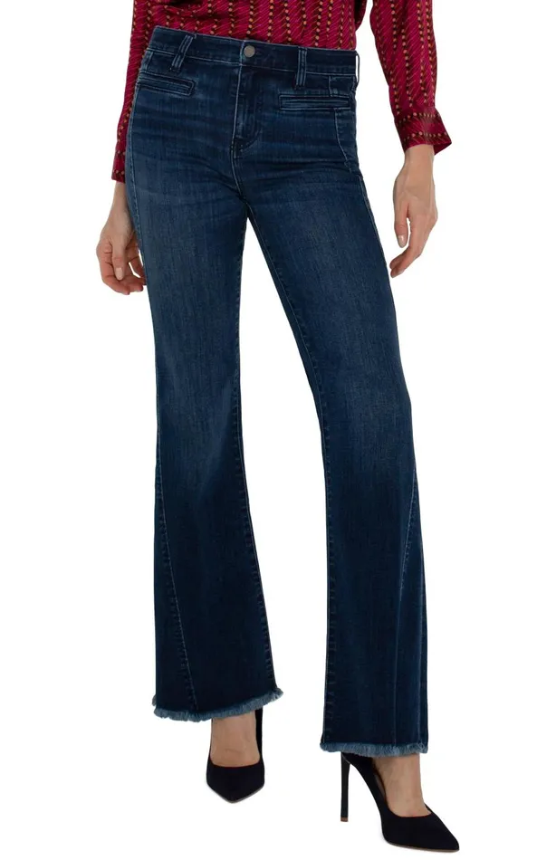 Liverpool Los Angeles Jeans HANNAH FLARE WITH WELT POCKETS Mount Dora 8211 Womens