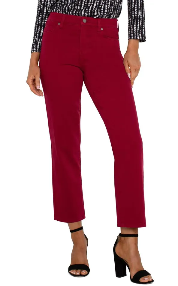 Liverpool Los Angeles Jeans KENNEDY STRAIGHT Garnet 8211 Womens