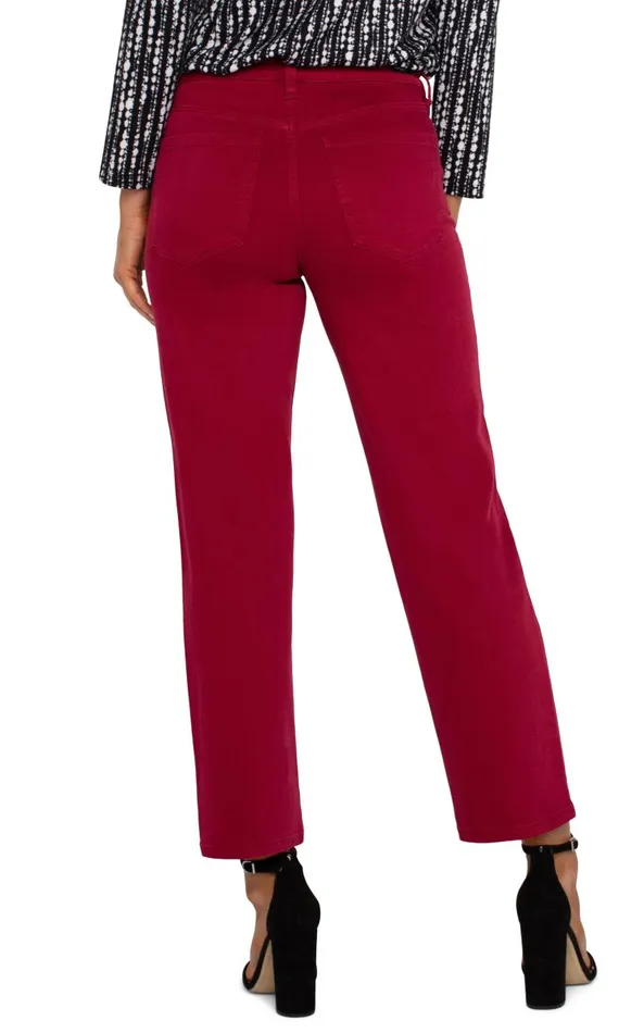 Liverpool Los Angeles Jeans KENNEDY STRAIGHT Garnet 8211 Womens