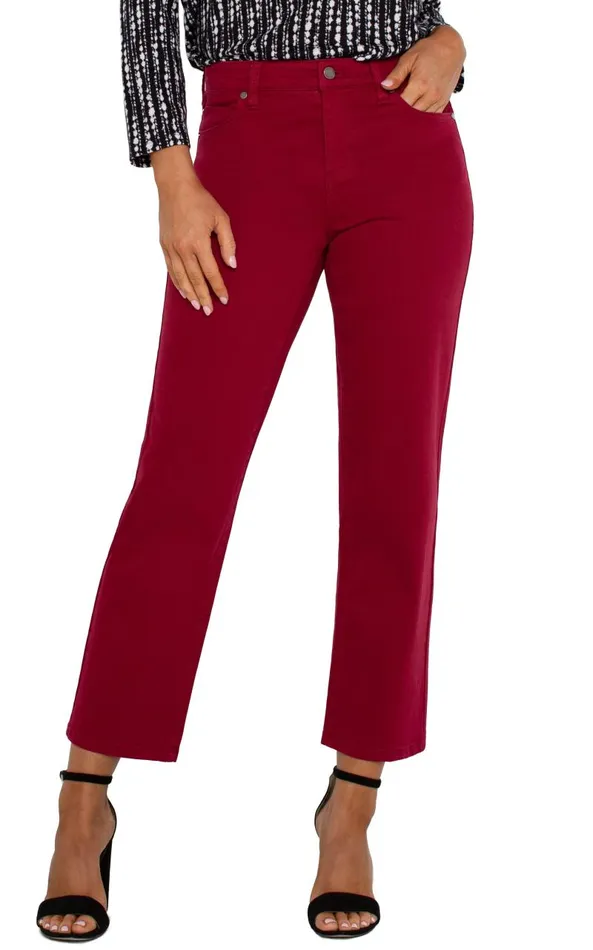Liverpool Los Angeles Jeans KENNEDY STRAIGHT Garnet 8211 Womens