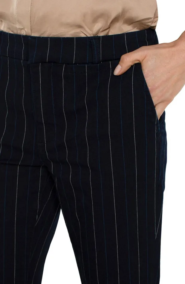 Liverpool Los Angeles Pants TROUSER FLARE Lapis Indigo Stripe 8211 Womens