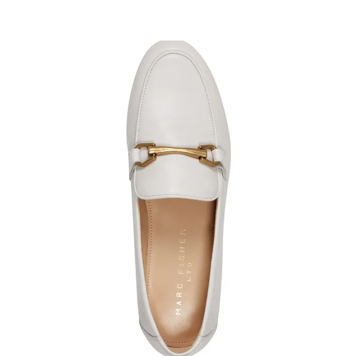 Loafers and Flats Marc Fisher Women Bleek Loafer Ivory Leather