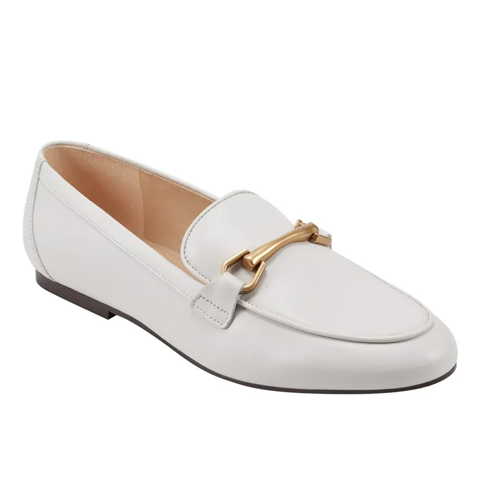 Loafers and Flats Marc Fisher Women Bleek Loafer Ivory Leather