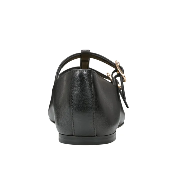 Loafers and Flats Women Evie Ballet Flat Black Leather Marc Fisher