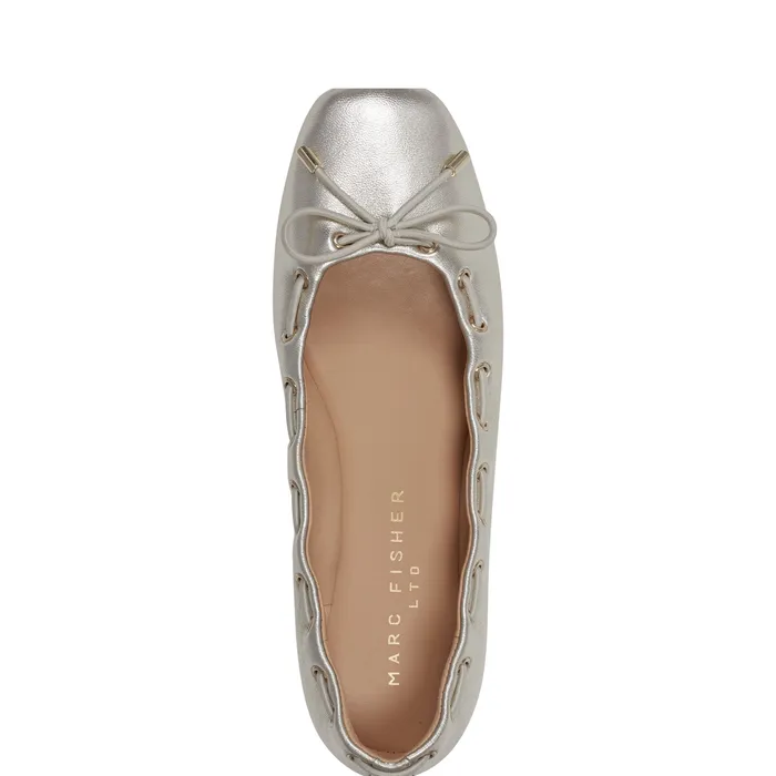 Loafers and Flats Women Marc Fisher Letizia SlipOn Casual Flat Platino