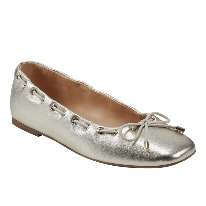 Loafers and Flats Women Marc Fisher Letizia SlipOn Casual Flat Platino