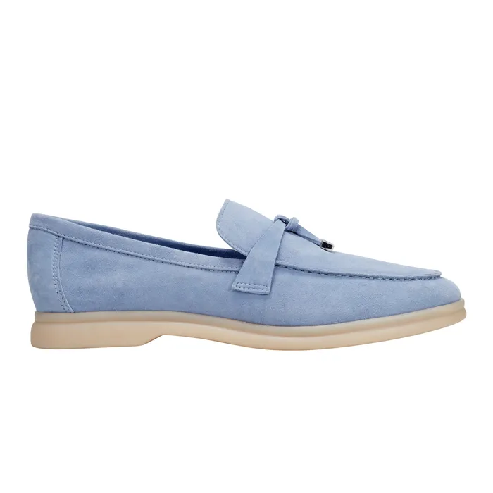 Loafers and Flats Women Yanelli Casual Loafer Light Blue Suede Marc Fisher