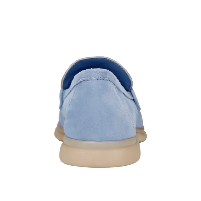 Loafers and Flats Women Yanelli Casual Loafer Light Blue Suede Marc Fisher