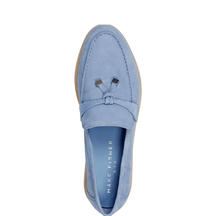 Loafers and Flats Women Yanelli Casual Loafer Light Blue Suede Marc Fisher