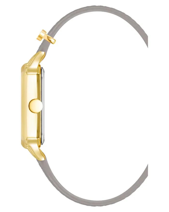 Logo Charm Strap Watch Taupe Women Nine West Straps Logo Charm Strap Watch Taupe Women Nine West Straps