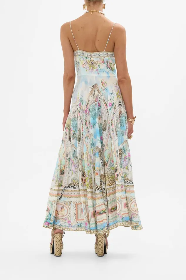 LONG DRESS WITH TIE FRONT WE ALWAYS HAVE ALEXANDRIA We Always Have Alexandria Womens Camilla Dresses
