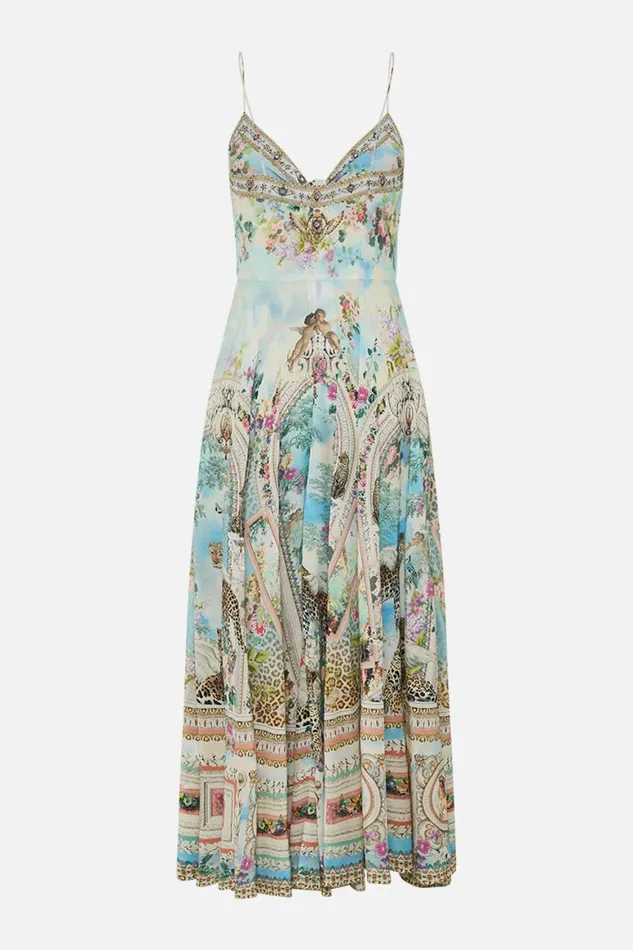 LONG DRESS WITH TIE FRONT WE ALWAYS HAVE ALEXANDRIA We Always Have Alexandria Womens Camilla Dresses