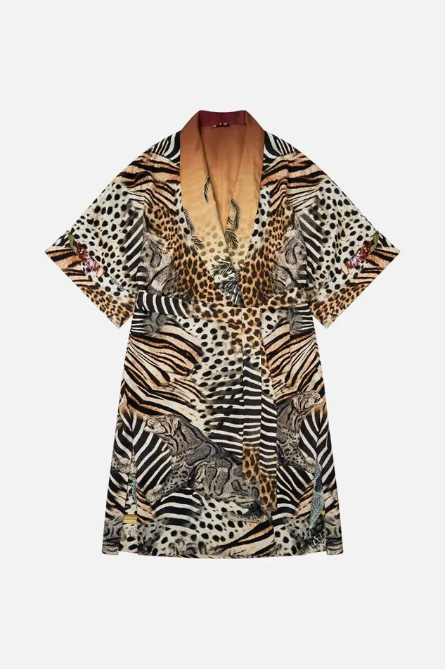LONG LINE REVERSIBLE ROBE FOR THE LOVE OF LEO For The Love Of Leo Mens Camilla Robes