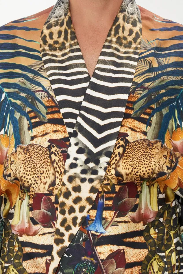 LONG LINE REVERSIBLE ROBE FOR THE LOVE OF LEO For The Love Of Leo Mens Camilla Robes