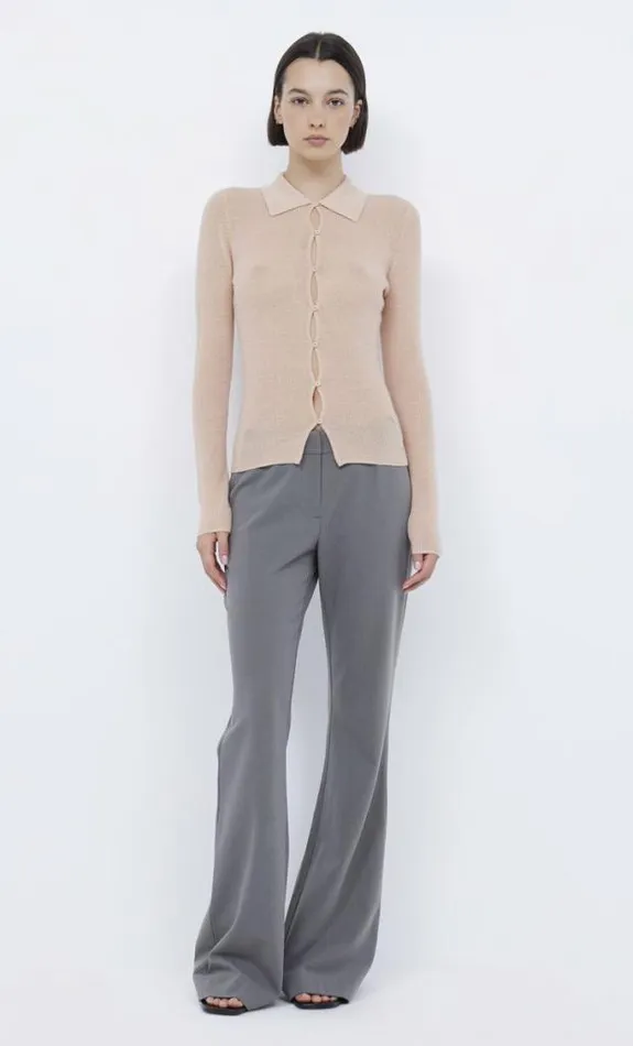 Long Sleeve Shop Bec Bridge Rodeo Keyhole Cardigan Peach