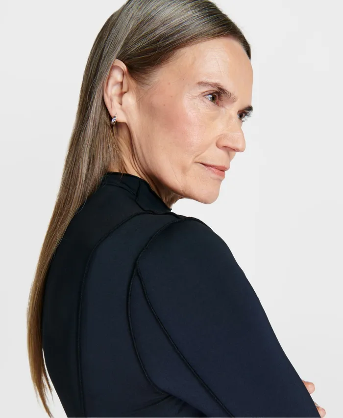 Long Sleeve Tops Sweaty Betty Women Exposed Seam Long Sleeved Top Black