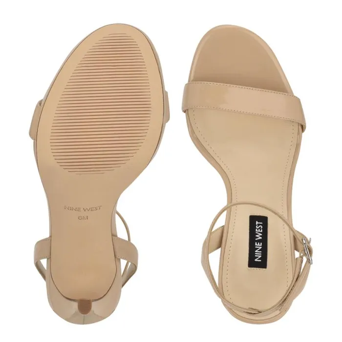 Loola Ankle Strap Sandals Light Latte Women Nine West Sandals Loola Ankle Strap Sandals Light Latte Women Nine West Sandals