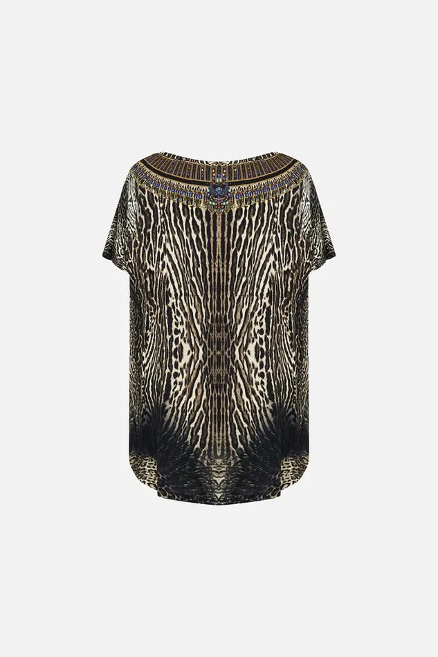 LOOSE FIT TEE CAT WORSHIP Cat Worship Womens Camilla Tees