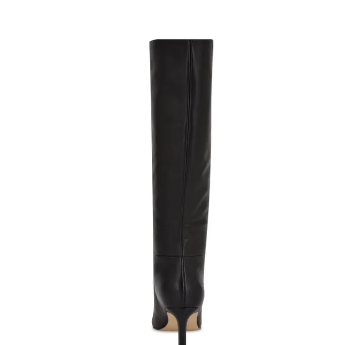 Lorthey Dress Boots Black Leather Women Nine West Boots and Booties Lorthey Dress Boots Black Leather Women Nine West Boots and Booties