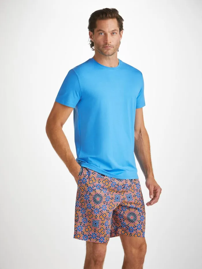 Lounge Shorts Men Derek Rose Lounge Shorts Ledbury 69 Cotton Batiste Multi