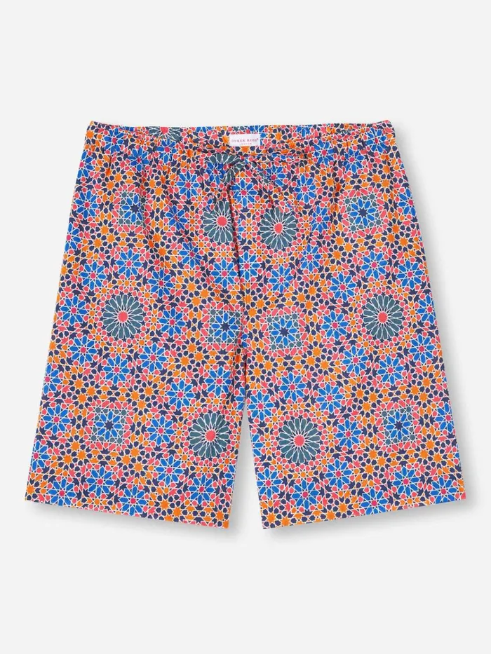 Lounge Shorts Men Derek Rose Lounge Shorts Ledbury 69 Cotton Batiste Multi