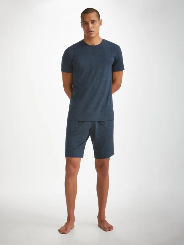 Lounge Shorts Men Derek Rose Lounge Shorts London 12 Micro Modal Navy