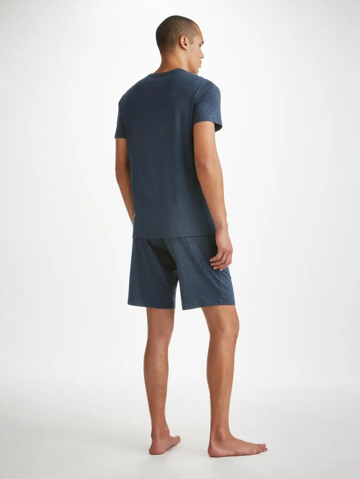 Lounge Shorts Men Derek Rose Lounge Shorts London 12 Micro Modal Navy
