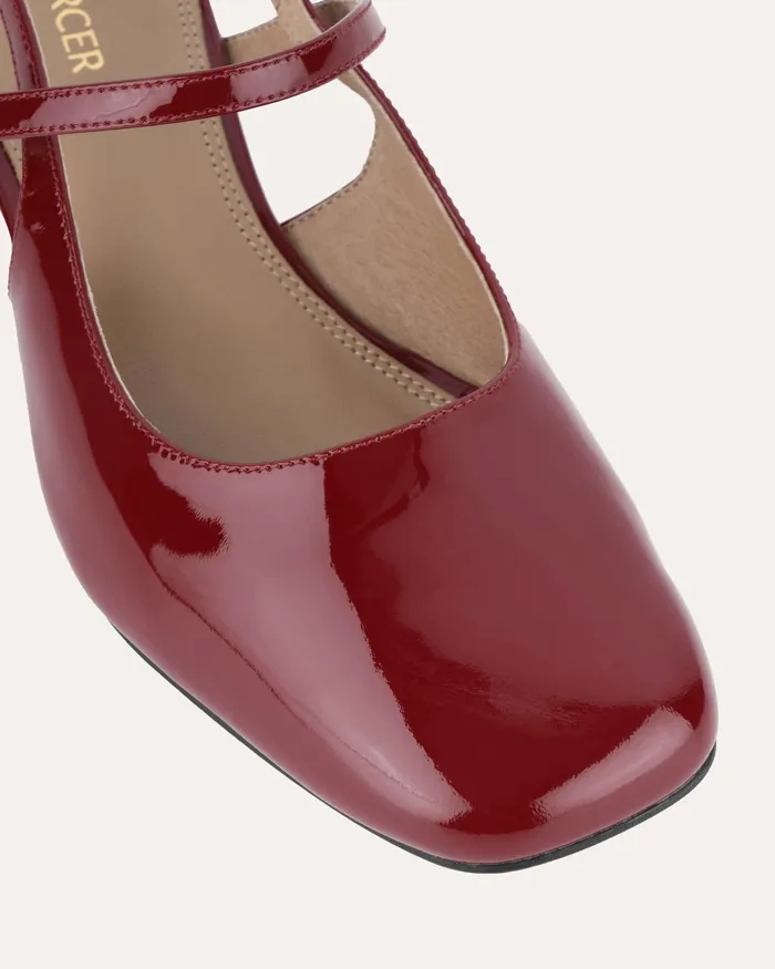 LOW HEELS Women jomercer Jenna low heels ruby red patent