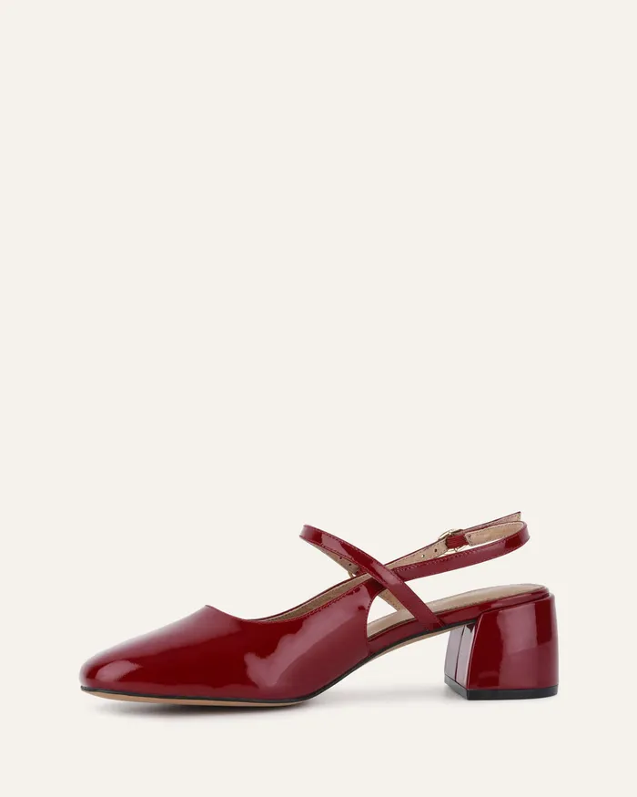 LOW HEELS Women jomercer Jenna low heels ruby red patent
