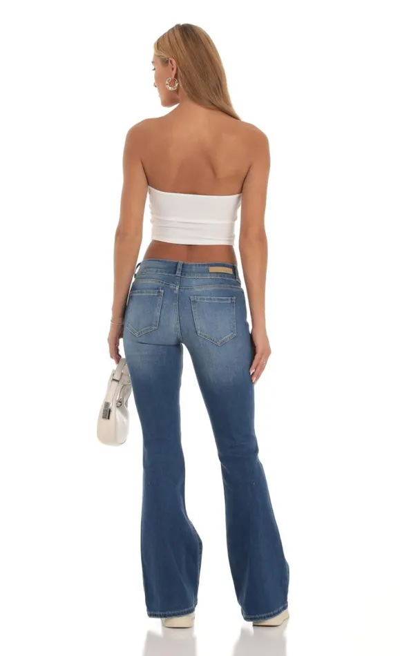 Low Rise Flare Jeans Light Denim Women LUCY IN THE SKY Jeans Low Rise Flare Jeans Light Denim Women LUCY IN THE SKY Jeans
