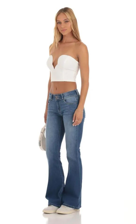 Low Rise Flare Jeans Light Denim Women LUCY IN THE SKY Jeans Low Rise Flare Jeans Light Denim Women LUCY IN THE SKY Jeans