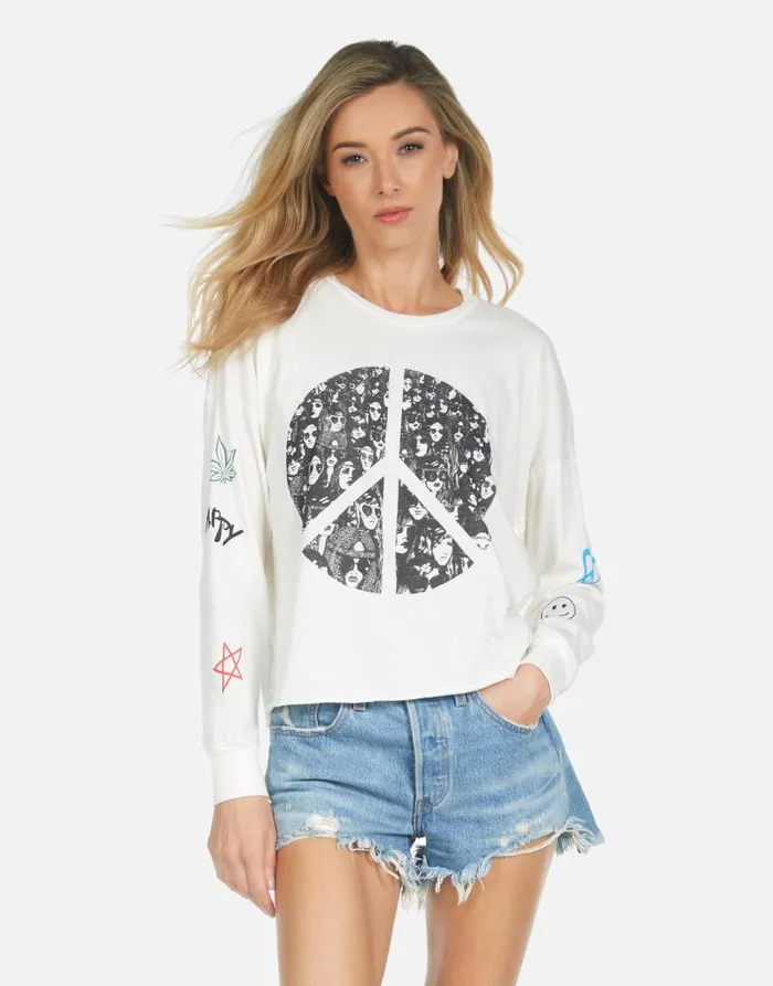 Luella Peace Hippie Milk Women Lauren Moshi Long Sleeve