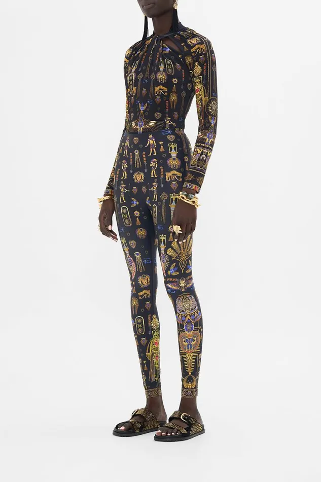 LUSTRE PRINTED LEGGING CARTOUCHE KINGDOM Cartouche Kingdom Womens Camilla Pants