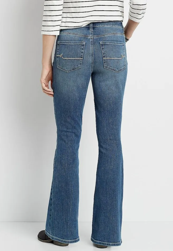 M Jeans By Maurices High Rise Medium Wash Flare Leg Jean Women Maurices Jeans