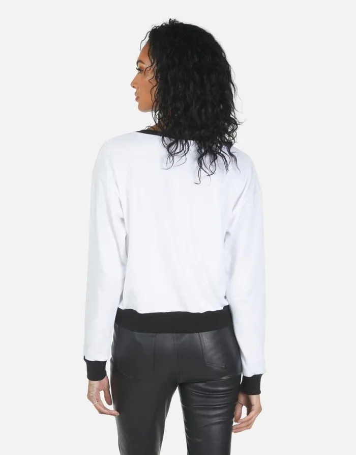 Maeva 90210 Whiteblack Women Lauren Moshi Long Sleeve