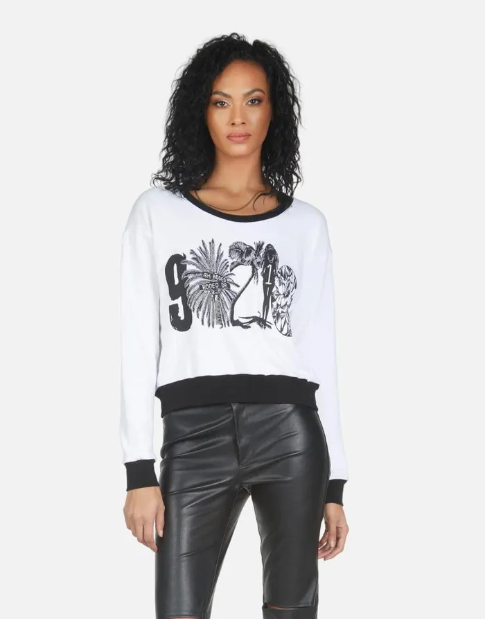 Maeva 90210 Whiteblack Women Lauren Moshi Long Sleeve