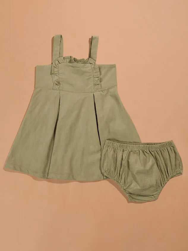 Mandy Corduroy Dress And Bloomer Set Sage Girl Altar039d State Playwear