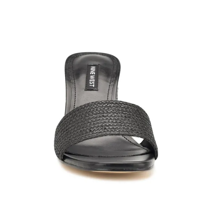 Mapeli Heeled Slide Sandals Black Women Nine West Sandals