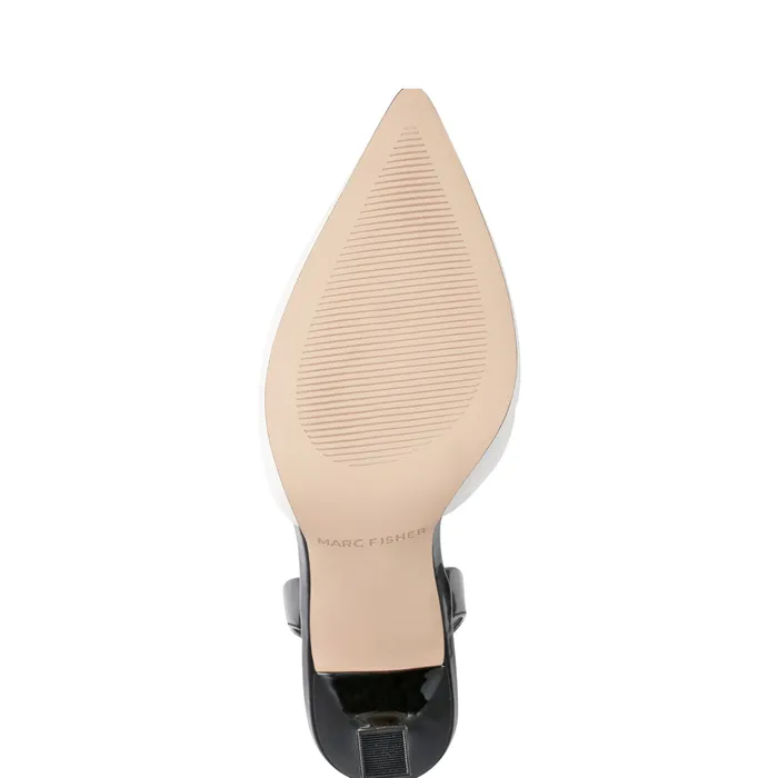 Marc Fisher Heels and Pumps Women Hadya Slingback Pump WhiteBlack
