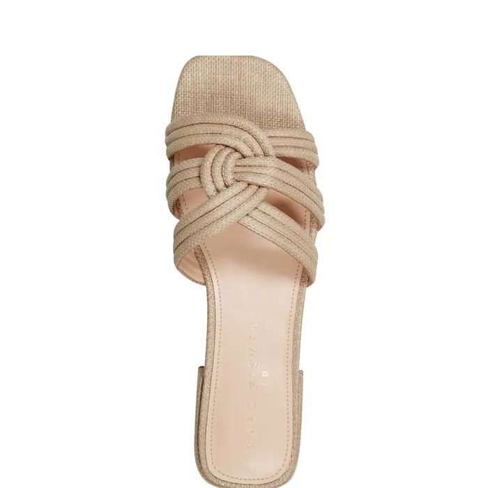 Marc Fisher Mules and Slides Women Casara Slide Sandal Natural