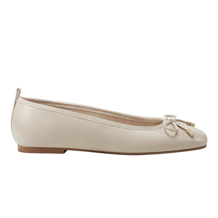 Marc Fisher Ubet Slipon Casual Flat Chic Cream Women Loafers and Flats