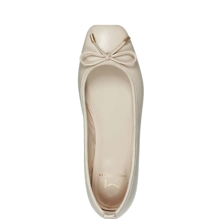 Marc Fisher Ubet Slipon Casual Flat Chic Cream Women Loafers and Flats